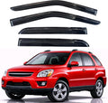 KPY Rain Guards Fit for 2005-2010 Kia Sportage, Out-Channel Window Visors Vent Wind Deflectors 4PC, Car Accessories for 05-10 Sportage