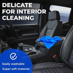 Premium XL Shammy Towel for Car - (34”x25”) - Super Absorbent Chamois Cloth - Spots and Scratch-Free - Reusable Car Drying Towels