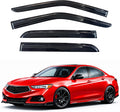 KPY Rain Guards Fit for 2015-2020 Acura TLX, Out-Channel Window Visors Vent Wind Deflectors 4PC, Car Accessories for 15-20 Acura TLX