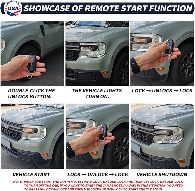 Auto Start Stop Eliminator Remote Start Kit Compatible with 2022 2023 2024 Ford Maverick Auto Stop Eliminator Turn Off Idle Engine Stop Start System Start Stop Disable-Plug Play Error Free