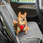 Dog Car Seat Cover for Back Seat, Back Seat Pet Cover for Dogs Waterproof, Scratchproof Dog Backseat Cover, Non-Slip Bench Car Seat Protector, Universal Fit Most Cars, SUVs, Trucks, Grey