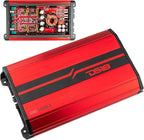 SXE-1200.4/RD Car Amplifier Stereo Full-Range Class A/B 4-Channel 60x4 RMS @4 OHM 1200 Watts - Powerful and Compact Amp for Speakers in Car Audio System