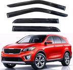 KPY Rain Guards Fit for 2011-2015 Kia Sorento, Out-Channel Window Visors Vent Wind Deflectors 4PC, Car Accessories for 11-15 Sorento
