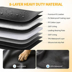 Dog Car Seat Cover for Back Seat, PU Leather Hard Bottom Back Seat Extender, Holds 400lbs, Waterproof Anti-Scratch Dog Hammock, Pet Seat Protector for Car, SUV & Small Truck