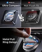 90W USB C Car Charger Fast Charging,[Invisible Design] All Metal Car Charger USB C PD45W+QC3.0 Dual Port Cigarette Lighter RV Power Adapter for iPhone 17 16 Pro Max 15 Samsung S26 S25 Ultra