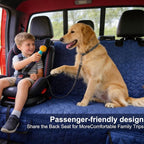 Dog Car Seat Covers for Back Seat, Heavy Duty Pet Bench Seat Covers for Trucks Waterproof Protector Back Seat Nonslip Dogs Car Seat Covers for Crew Cab/Ford F-Series/Ram 1500/Sierra/Silverado