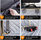 Truck Seat Cover for Dogs Waterproof Truck Back Seat Protector for Kids Without Smell Heavy Duty and Nonslip Pet Bench Seat Cover for Trucks Ford F150/F250/Chevrolet Silverado/GMC/Ram 1500/2500