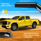 Extra Durable Window Deflectors in-Channel Window Visors Rain Guards Fit for Nissan Titan XD 2016-2024 Crew Cab, Sun Visors, Wind Vent for Shades, Exterior Car Accessories - 4pcs. AG0750