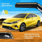 Extra Durable Window Deflectors in-Channel Window Visors Rain Guards Fit for Kia Forte 2019-2024, Sun Visors, Wind Vent for Shades, Exterior Car Accessories - 4pcs. AG0769