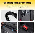 2PCS New Car Seat Gap Stopper with 2 Storage Areas，Car Seat Gap Storage Organizer for Phone Keys Wallet，Universal Car Seat Gap Filler Interior Accessories (Red)