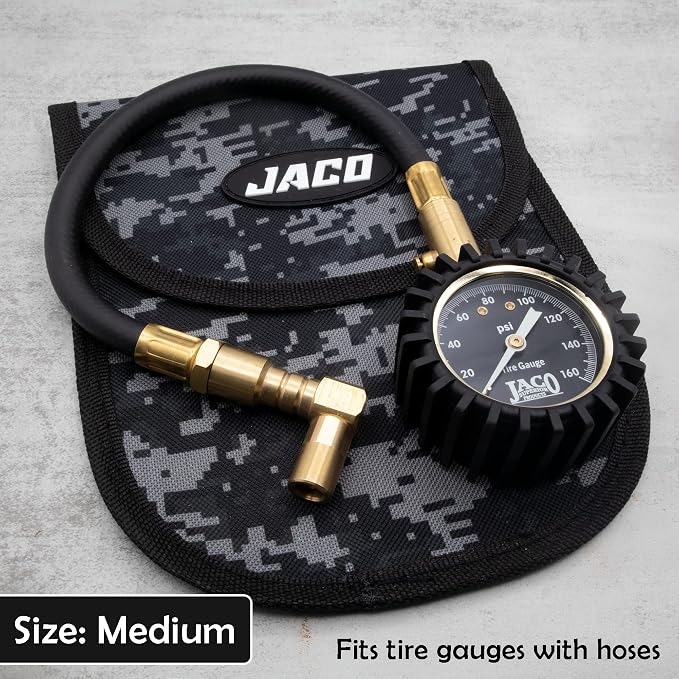 JACO Utility Tool Pouch | Multi-Purpose Storage Pouch for Tire Gauges, Tools, & Accessories (Digital Camo)