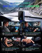SPIRITIME Wireless CarPlay Adapter for iPhone – 5-Second Auto Connect | 1-Click Phone Swap for Families | Convert Wired to Wireless | Stable & Fast, (Space Gray)