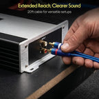 Pyle 4-Gauge Car Amplifier Wiring Kit for Car Audio | Complete amp wiring kit with power, ground, remote, speaker wire, RCA cables, and 100A fuse for car audio installation.