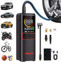 GT160 Tire Inflator Portable Air Compressor, 4X Faster 160PSI Portable Air Pump for Car Tires, Cordless Tire Pump with Digital Pressure Gauge for Cars, Bikes, Balls, Motorcycles,Auto-Shutoff