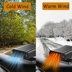 12V Portable Fast Heating Car Defroster and Defogger, 150W Car Heater for Windshield, 360° Heater Plug into Cigarette Lighter for Cars, SUVs, RVs