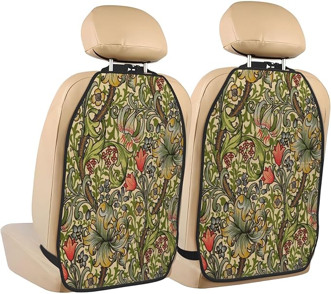 William Morris Car Seat Back Kick Protectors Kick Mats With Storage Pockets For Vehicles To Protect From Dirt Mud Scratches 2 Pack