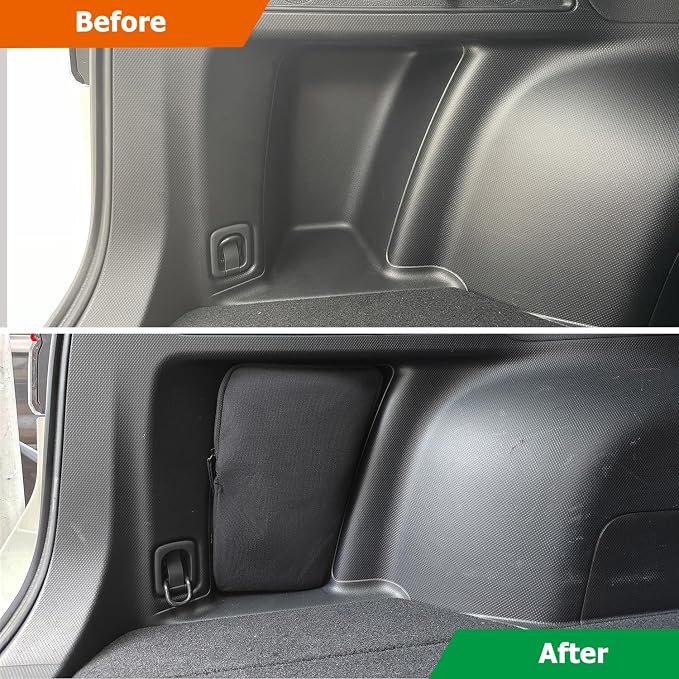 Trunk Upgrade, Trunk Organizer Pocket Bag, Trunk Cubby Storage bag, Cargo side pocket For Subaru Forester SK 2024 2023 2022 2021 2020 2019,Only For Driver's Side, Black, 1 pc