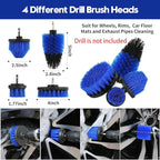35Pcs Car Detailing Kit, Car Detailing Brush Set, Car Wash Cleaning Kit, Car Detailing Brushes, Professional Car Care Kit for Interior Exterior Wheels, Blue