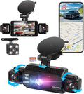 4 Channel Dash Cam 360° View 5G WiFi & APP Control, 2K Front and Rear Inside, Left Right Dash Camera for Cars Free 64GB TF Card, G-Sensor, Night Vision, 24H Parking Mode