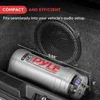 Pyle 3.2 Farad Digital Power Capacitor, High-Performance Car Audio Capacitor, LED Display, Electronic Polarity Protection, Over Voltage Protection, Includes Mounting Hardware and Post Kits, 2.9"x9.7"