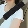 Soft Auto Seat Belt Cover Seatbelt Shoulder Pad Cushions 2 PCS for a More Comfortable Driving Universal Fit for All Cars and Backpack Black Braid Pattern
