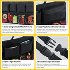 Snuopfy, Backseat Hanging Organizer with 8 Large Storage Bag Super Capacity -Trunk Organizer for SUV,Truck,Van -Your Space Saving Expert - Black