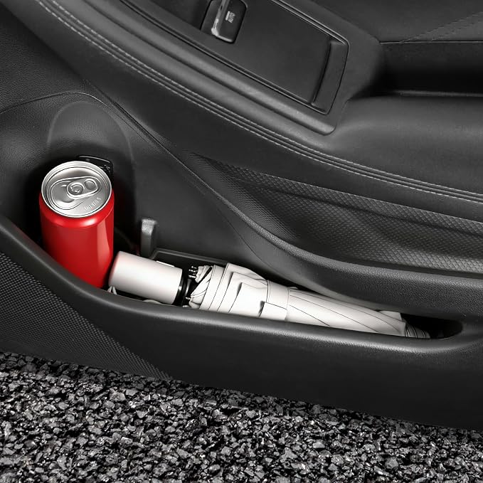 Car Door Side Storage Tray for Subaru Forester 2019–2024, Silicone Door Pocket Liner Insert Organizer, Anti-Slip Door Side Storage Box Protector Set of 4