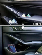Car Trash Can with Lid, 2 Pack Mini Car Trash Can Cup Holder, Cars Garbage Can Car Accessories for Interior, Leakproof Car Trash Bin, Multipurpose Trash Can for Cars, Home (Iridescent Blue)