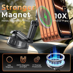 for MagSafe Car Mount Charger, Magnetic Phone Holder for Your Car Charger Dash/Windshield, Magnetic Adjustable Wireless Car Charger Fast Charging Phone Mount for iPhone 17 16 15 14 13 12