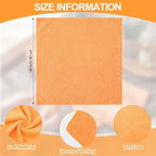Microfiber Cleaning Cloths for Cars 16 x 16 Inch Ultra Absorbent Car Towels Drying Reusable Cleaning Supplies House Kitchen Window Microfiber Towel (Orange,60 Pcs)