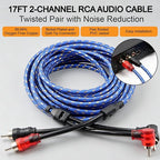 0 Gauge Amp Wiring Kit 3000W Complete Amplifier Installation Kit with Bass Control Knob for Car Audio Subwoofer System