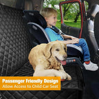 Dog Car Seat Covers for Truck Ford F150/Chevrolet Silverado 1500/Ram 1500/GMC Sierra 1500, Waterproof Pet Back Seat Cover for Trucks, Scratchproof Nonslip Durable Rear Seat Cover for Dogs
