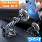 for MagSafe Car Mount Charger【Ultra Magnet】 Magnetic Phone Holders for Your Car Charger【Windshield+Vent+Dash】 Magnetic Wireless Car Phone Holder Charger Car Mount for iPhone 17 (Gray)