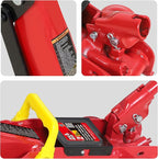 TAM82012-1 Torin Low Profile Hydraulic Trolley Service/Floor Jack with Blow Mold Carrying Storage Case, 2 Ton (4,000 lb) Capacity, Red