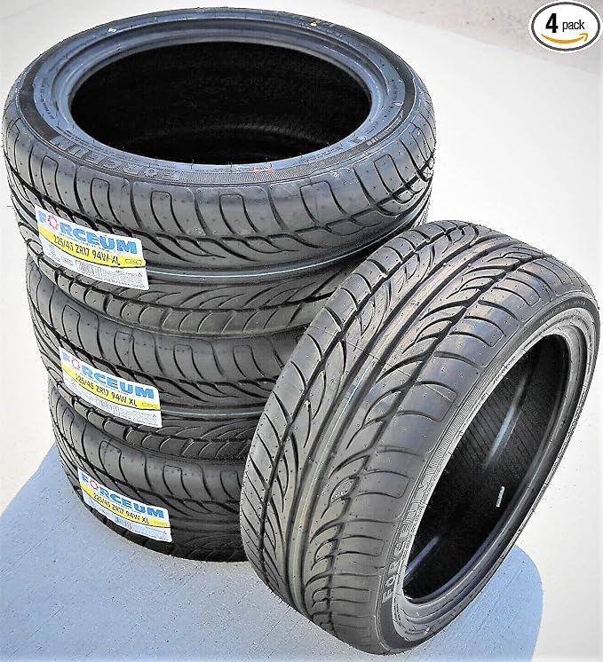 Set of 4 (FOUR) Hena All-Season Passenger Car High Performance Radial Tires-225/45R17 225/45ZR17 225/45/17 225/45-17 94W Load Range XL 4-Ply BSW Black Side Wall UTQG 400AA