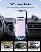 2026 Upgraded Car Phone Holder Mount, Military-Grade Phone Holders for Your Car Vent Stable Metal Clip Universal 360° Cell Phone Car Mount for iPhone 17 Pro Max 16/15/14/13/12/ Samsung, Purple