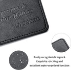 Car Registration & Insurance Card Holder Leather Auto Glove Box Organizer Document Wallet with Magnetic Shut (Black, Small) | Leather, Auto Glove Box Organizer, Document Wallet, Magnetic Shut