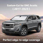 Windshield Sunshade Compatible for GMC Acadia 2017-2021 2022 2023, Sun Visor for Front Windshield & Window Sun Shade Cover, UV Heat Blocker & Protector, Car Accessories
