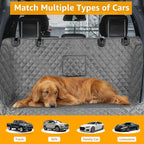 SUV Cargo Liner for Dogs, Waterproof Trunk Cover for SUVs with Bumper Flap Protector, Scratchproof Durable 600D Oxford Fabric, Non-Slip, Machine Washable