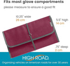 Glove Box Organizer - Insurance and Registration Holder for Car Documents and Paperwork - Expandable Front Seat Organizer with Card Pockets