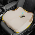 Car Seat Cushion for Driving, Car Seat Pillow for Short Drivers | Ergonomic Memory Foam Seat Cushion for Pain Relief, Adult Booster Seat for Car, Butt Cushion for Car, Truck, Office, Beige