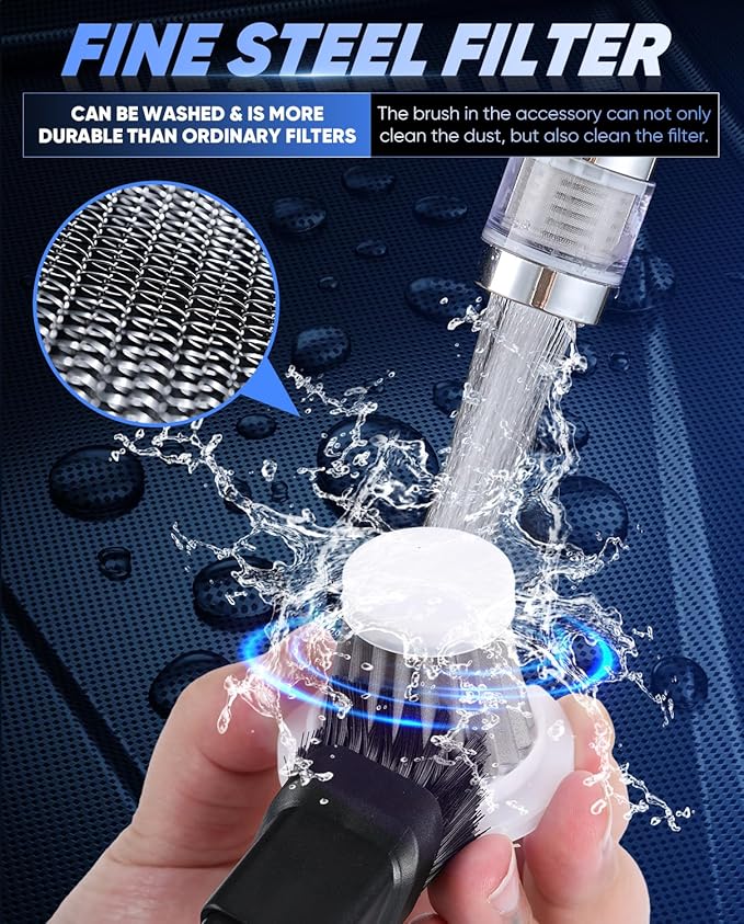 Car Vacuum Portable Cordless Handheld Car Vacuum 15000PA High Power with Brushless Motor and Blower for Cars,Office,Home Cleaning HL107B
