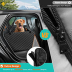 Dog Car Seat Cover for Back Seat with Hard Bottom, Ultra Thick Hard Bottom Waterproof Back Seat Extender for Dogs,Dog Hammock Dogs Bed for Cars, SUVs,Pet Seat Cover for Back Seat Holds 400lbs