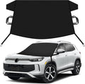 Car Snow Cover Compatible for Volkswagen Tiguan | Windshield Cover for Ice and Snow with S-Hook Straps | Heavy-Duty 600D Oxford Winter Car Cover, Waterproof & Anti-Slip