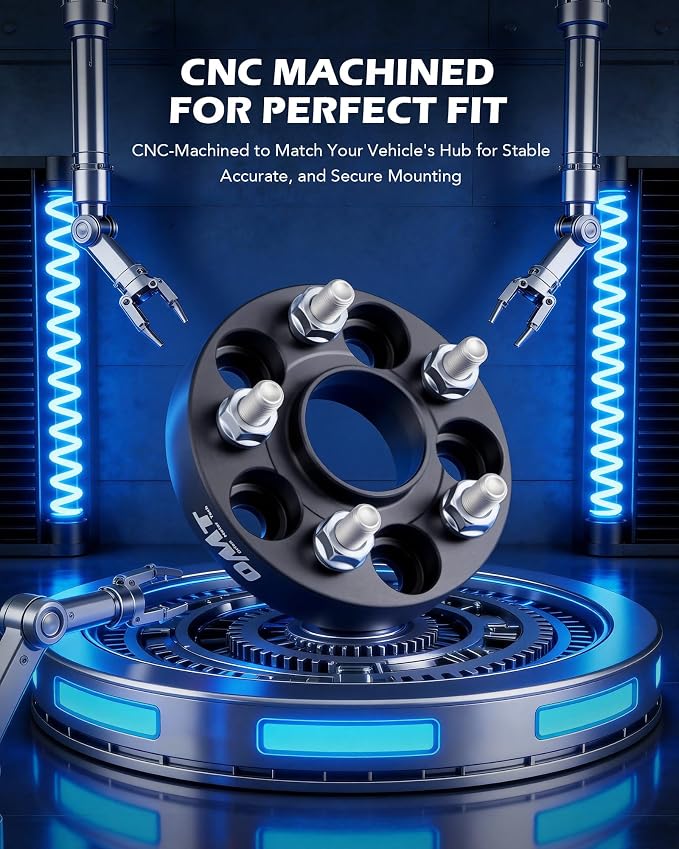5x100 Wheel Spacers, 1 inch Wheel Adapters with Studs Compatible with Subaru Outback Forester Impreza Crosstrek Scion FR-S More, 25mm Spacer Kit, Set of 4