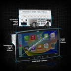 BCPA10 Single DIN Car Stereo Wireless Apple CarPlay, Wireless Android Auto, 10.1 Inch Touchscreen, Bluetooth, AM/FM Radio Receiver