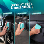 Wonder Wave Durafoam Tire Shine Applicator Pads - Foam Pads for Applying Tire Dressings, Protectants, Wax, Polish and Car Detailer Products for Trucks and SUVs -, 2 Count (Pack of 4)