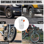 4 Pack Cute Duck tire Valve caps, Glow in The Dark Tire Valve Caps, Interesting and Practical Tire Decoration, Can be Used for Cars, Motorcycles, Trucks, and Bicycles.(White)