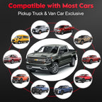 Truck Windshield Cover for Ice and Snow - 600D Large Windshield Snow Cover for Pickup Truck Heavy Duty, Winter Car Windshield Covers for Ford F150, Silverado, GMC Sierra, Ram, Van, and More