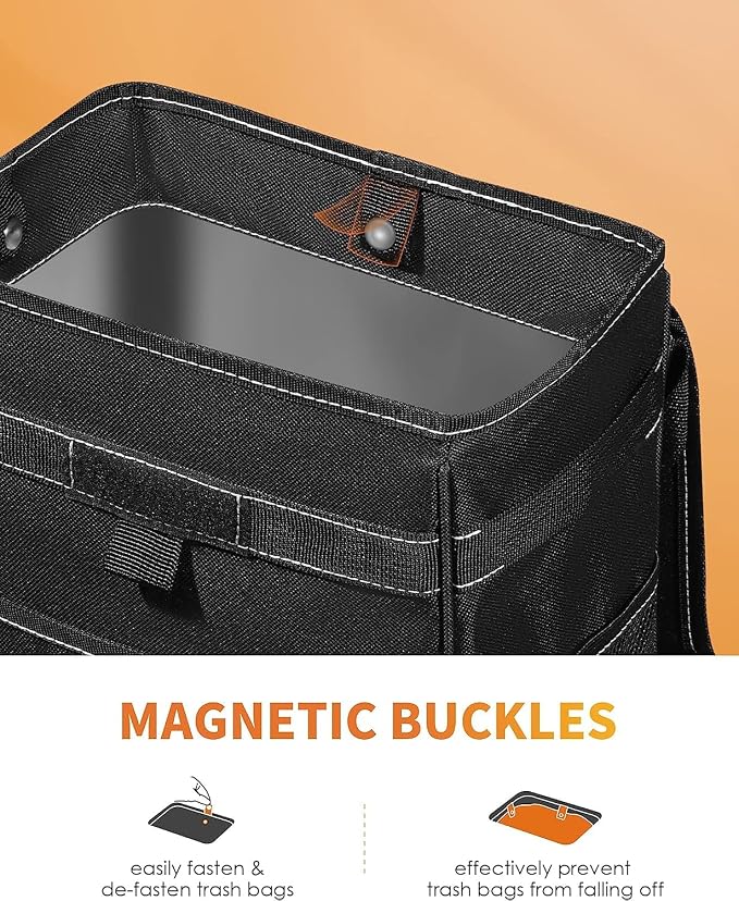 Car Trash Can - Leak-Proof Car Organizer and Storage Bag for The Back/Front/Console of Any Cars,Sedans, SUVs & Trucks Easy-to-Install Car Accessory Interior
